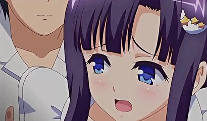 Hentai restaurant waitress fucks in the restroom with a cute customer