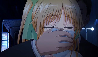 Guys on the street raped a cute hentai schoolgirl in the ass