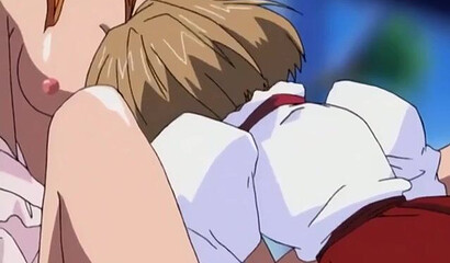 Anime lesbians do cunnilingus and rub their pussies with each other