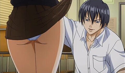 Schoolgirl slut from hentai cartoon asks classmates to fuck her