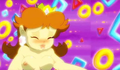 Princess Daisy and Princess Peach from Super Mario have lesbian sex