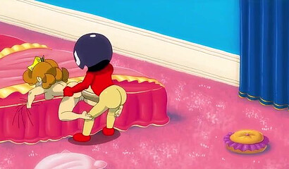 Princess Daisy and Princess Peach from Super Mario have lesbian sex