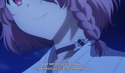 Naked girls in the bathroom discussing a guy's dick in an anime cartoon without censorship