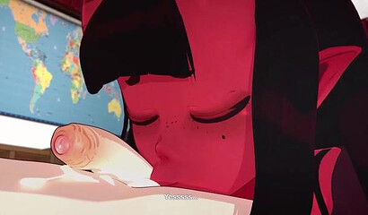 The succubus Meru took the virginity of a couple of schoolboys from the chess club.