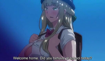 Experienced mature gigolo fucks busty schoolgirl in hentai porn