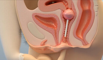 3D porn X-ray: young girl masturbates with a chupa-chupa and moans