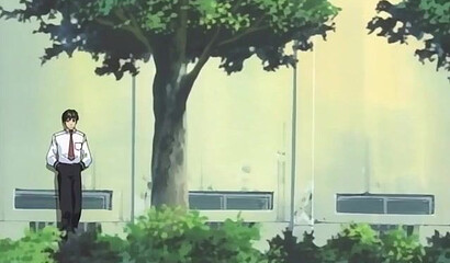 A demon teacher fucks one of her students with a futanari cock in a hentai cartoon