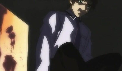 A demon teacher fucks one of her students with a futanari cock in a hentai cartoon