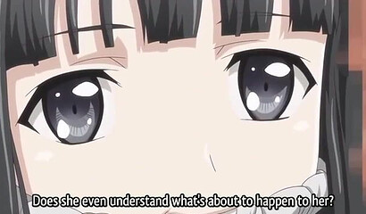 Bloody virginity deprivation of a young schoolgirl from a hentai cartoon