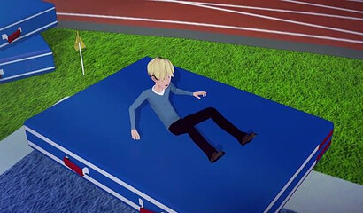 Final battle with sexy teen succubus Meru in XXX cartoon