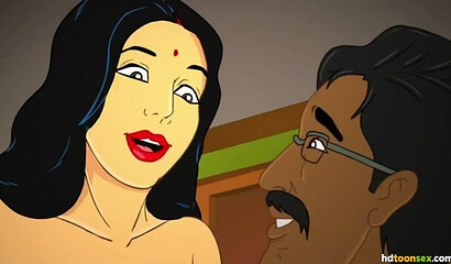 Bollywood rests! Anime sex with busty Indian milf Savita Bhabhi