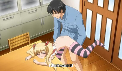 Young pervy dad fucks his daughter and fills her pussy with cum