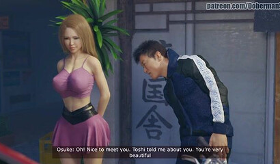 Japanese guy with a big dick fucked his friend's girl in 3D porn cartoon