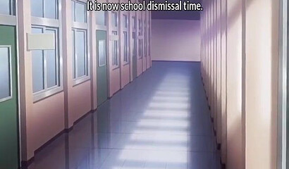 A janitor with a dirty cock fucks a young schoolgirl in a hentai porn cartoon