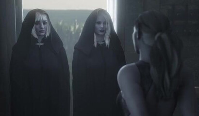 Two foot elves give double penetration to a brothel prostitute