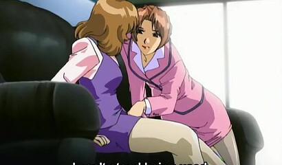 Mature man in hentai cartoon fucks a young schoolgirl in the restroom