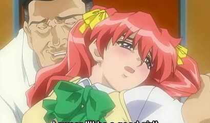 Mature man in hentai cartoon fucks a young schoolgirl in the restroom