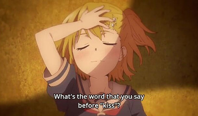 Naked superhero girls chase a guy from a hilarious hentai cartoon