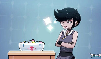 Huge monster rabbit fucks girls at a party in an anime cartoon