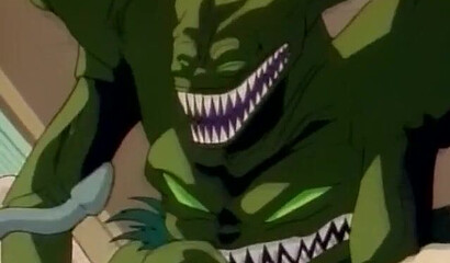 A crowd of ugly monsters fucks a sexy warrior girl in all her holes