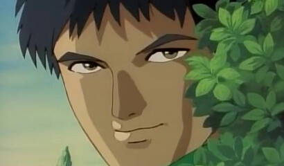 A crowd of ugly monsters fucks a sexy warrior girl in all her holes