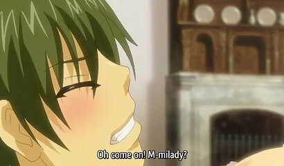 Excited princess with big tits made the butler fuck her