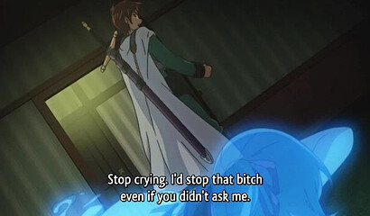 Hentai hottie in swimsuit fucks her friend on the lawn