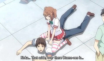 Guy watches group hentai porn with his girlfriend and old bastards