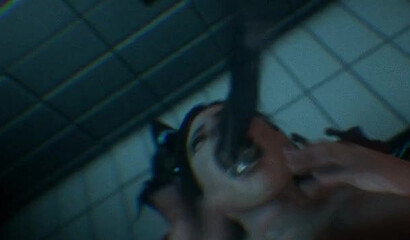 Ugly Nemesis hardcocks a screaming Jill Valentine from Resident Evil
