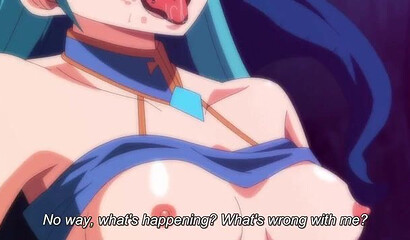 Huge dragon fucks two sexy female warriors from an anime cartoon with his big cock