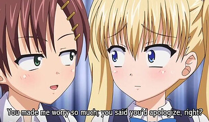 Two daughters with big boobs gave a double blowjob to a pervy daddy