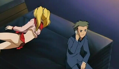 Busty hentai schoolgirl pays off her debts by having anal sex