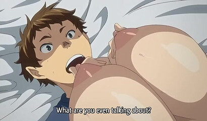 Pushy guy engages in incest with stepmom in hentai porn cartoon