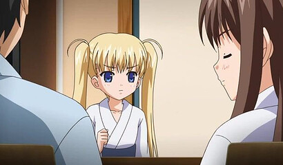 Perverted hentai cartoon stepfather fucks stepdaughter's friend