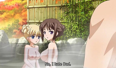 Perverted hentai cartoon stepfather fucks stepdaughter's friend