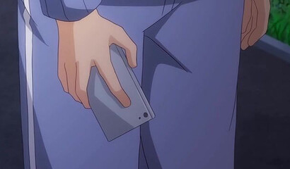 Muscular handsome guy fucked a busty hentai schoolgirl in class