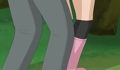 Pokémon battle winner fucks pretty girl Dawn in the woods