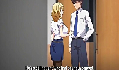 Sex at school: sexual adventures of schoolgirls and teachers in hentai cartoon