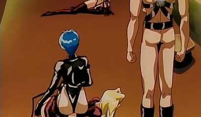 BDSM games in the dungeon: sexual test of an obedient hentai slave girl