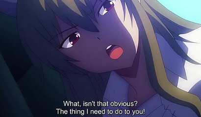 The crazy nurse from the hentai cartoon milks cum from the patient's cock every night