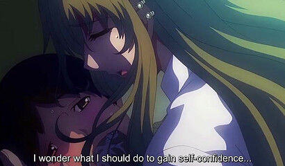 The crazy nurse from the hentai cartoon milks cum from the patient's cock every night