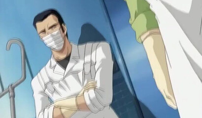 Sexy nurse takes patient's virginity in hentai cartoon