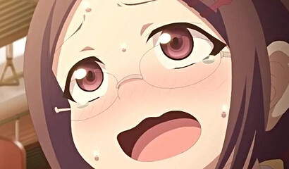 A perverted man rubs his cock on a girl's ass on a city train.