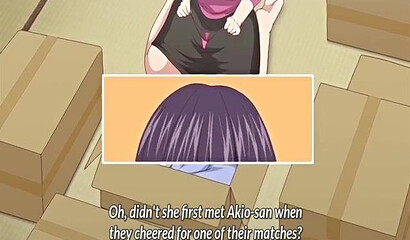 Mother-in-law and son-in-law from hentai porn cartoon have secret sex