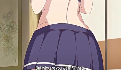 Mother-in-law and son-in-law from hentai porn cartoon have secret sex