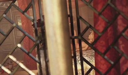 A prince climbed into a tower and fucked long-haired Disney princess Rapunzel