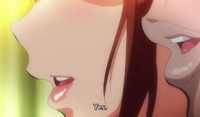 Sexy wife fucks her husband's boss in hentai cartoon