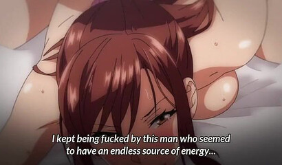 Sexy wife fucks her husband's boss in hentai cartoon