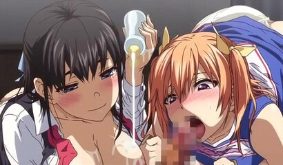 Ugly janitor fucks demure hentai schoolgirl in back room