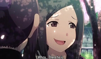 Masked sex maniac fucks schoolgirl from hentai cartoon on train